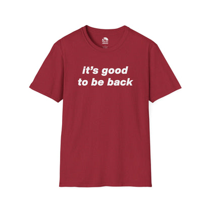 It's Good To Be Back T-Shirt - Live 2025 Britpop Reunion Unisex Tee